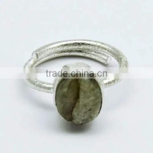 Simple Blue Labradorite 925 Sterling Silver Ring, Indian Fashion Silver Jewelry, Silver Jewelry Manufacturer photo-3