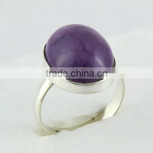 Stylish Purple Amethyst 925 Sterling Silver Ring, Indian Jewelry Manufacturer, Silver Jewelry Exporter