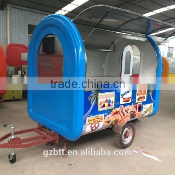 Multi Function New Mobile Food Cart Striped With Stainless Steel Body photo-2