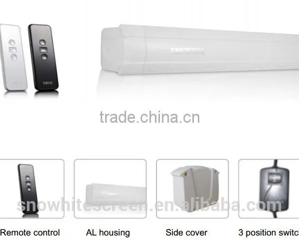 Luxury Motorized Projection Screen for Home Cinema/office/projector Screen 100'' 120'' photo-2