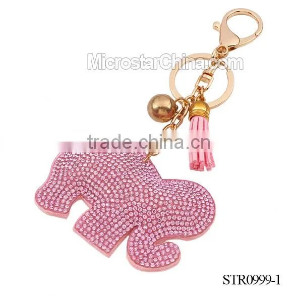 2016 IN STOCK High Quality Crystal Beaded Animal Keychain Quality Choice photo-3
