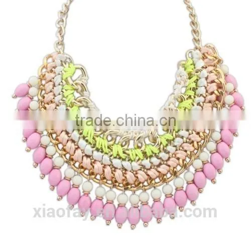 105945 Wholesale Fashion Statement Jewelry, Germanium Alloy Statement Necklace Jewelry photo-2