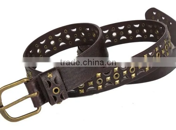 Cheap Leather Hollow Out Female Pyramid Belt SWF-15062932 photo-3