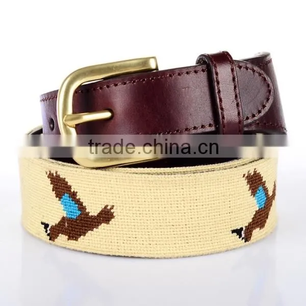Export America Golf Hot Sell Needlepoint Belt photo-5