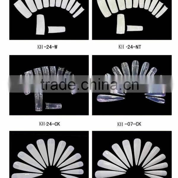Long False Nail Natural /transparent /white Artificial Nail for Salon DIY Use
