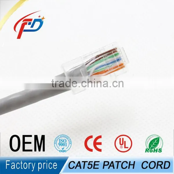 8 Number of Conductor Cat5e Network Patch Cord Rg45 Plug Patch Cable photo-3