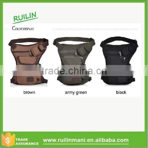 Waist Packs Outdoor Canvas Drop Waist Leg Bags Waist Pack Bag Men Running Belt Bicycle and Motorcycle photo-2