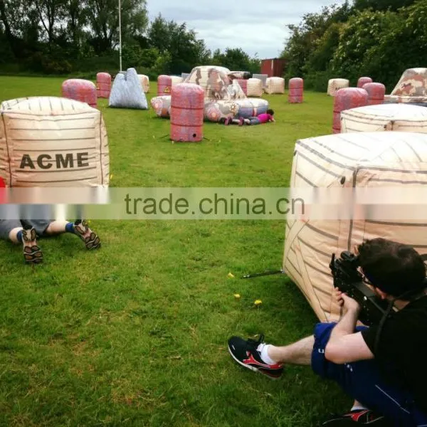 2016 Truth Quality Inflatable Gladiator Arena 19 Pcs Paintball Obstacles Bunkers Field Custom Box Bunker Paintball photo-2