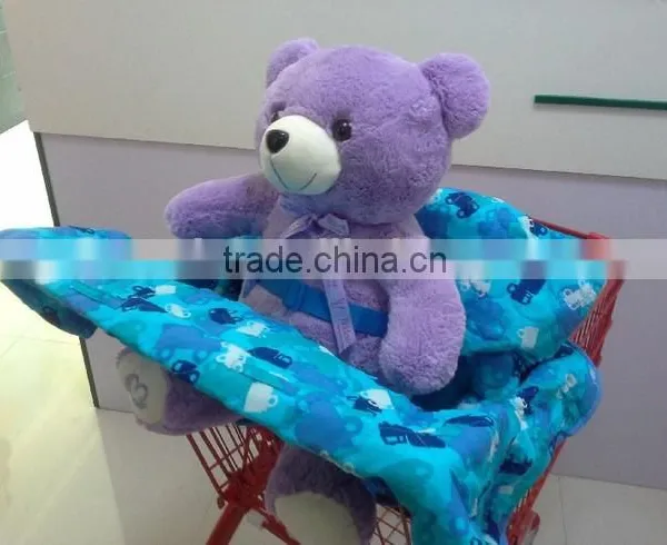 Cheap Price RH-CH001-08 Light Blue Fabric Cotton Shopping Cart Cover photo-2