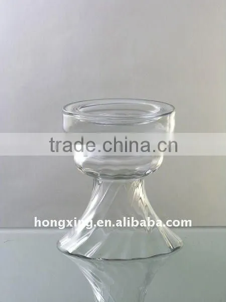 Glass Pillar Candle Holder