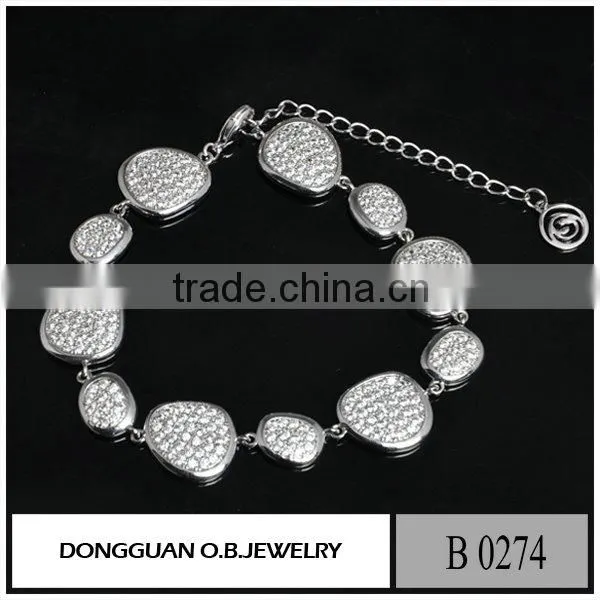 Zircon Stone Silver Bracelet Jewelry New Arrival Wholesale Bling Jewelry photo-4