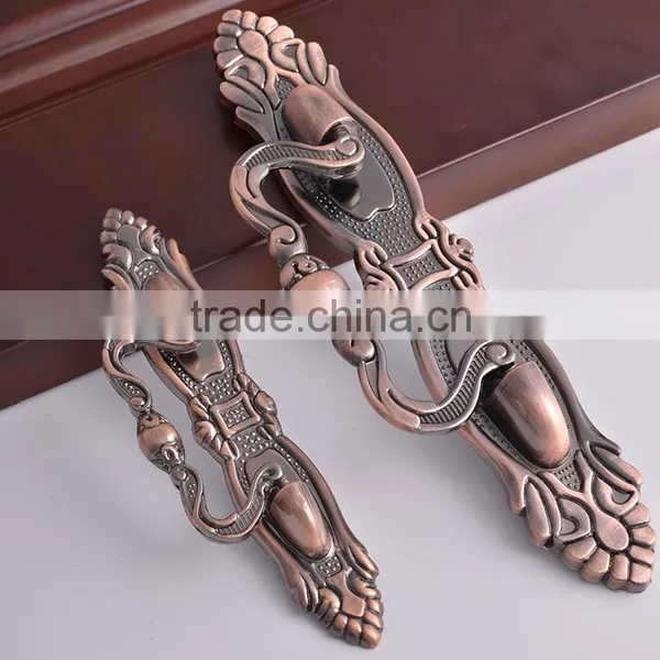 Supplier Wholes Antique Brass/Cooper Luxury Zamak Zinc Alloy Furniture Cabinet Handles,European Style Drawer Knobs photo-3