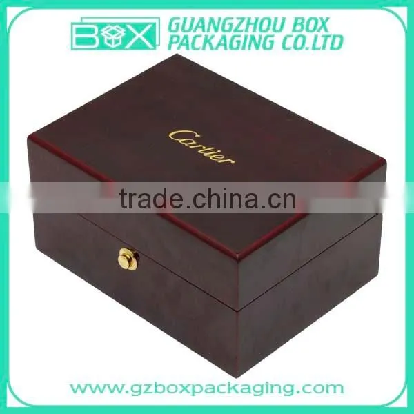 Hot Sale Customized Black Glossy Wooden Watch Gift Box photo-3