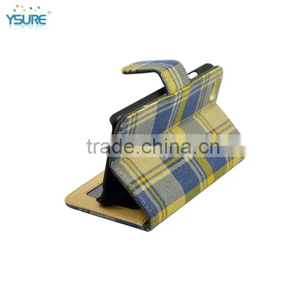 2015 New Trendy Lovely Stripe Pattern Denim Leather Case For Google Nexus 5 With Card Slots and PVC ID Slot photo-4