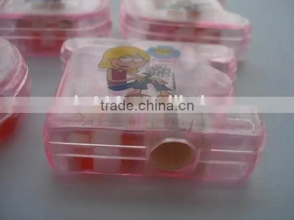 Custom Cartoon Letter Shaped Pencil Sharpener With Pencil Football Eraser photo-4