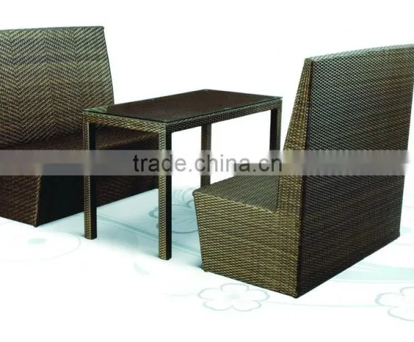 Garden Rattan Dining Furniture Restaurant Dinning Set Table and Chair