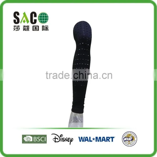 Fashion Black Thwartwise Hollow Pattern Nylon Women Leggings photo-2