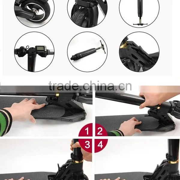 7.2 kg Folding Carbon Fiber Foldable Electric Mountain Bike in Black Color photo-6