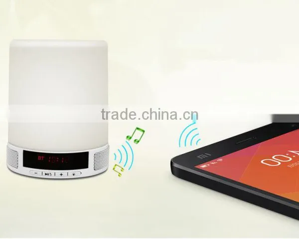 Wireless Bluetooth Speaker Nightlight Touch Led Mini Portable Lamp Alarm Stereo Mini Bluetooth Speaker photo-4
