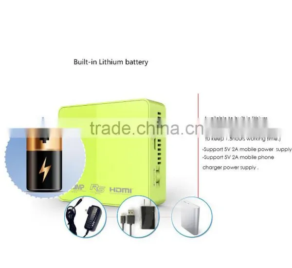2016 Newest China Mini DLP 854*480 800lumens Smart Phone Projector UC50 photo-4