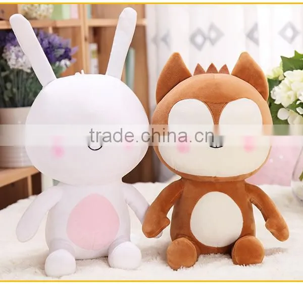 Korea Style Brown Fox With White Rabbit Dall Korea Descendants of the Sun Toy Stuffed Dalls photo-4