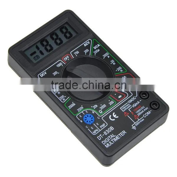2015 Popular LCD Multimeter Voltmeter Ammeter Ohmmeter Tester DT-830B Digital Multimeter