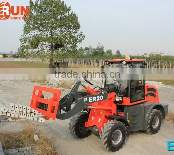 2.0 Ton Everun Brand Small Wheel Loader With Luxury Cabin For Sale photo-3