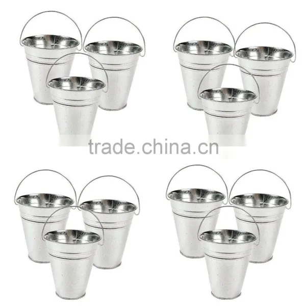 Toys Large Galvanized Buckets Great Buckets for Planters or Unique Goody Baskets photo-2