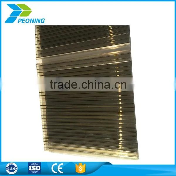 Factory Supply 8mm Greenhouse Polycarbonate Sunroom Locking System Sheet photo-4