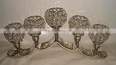 Crystal Ball Tea Light Holder Wedding Centerpiece photo-4