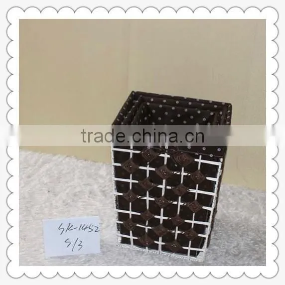 Hot Sale Handicraft High Quality Antique Recyled Wooden Basket With Competitive Price photo-2