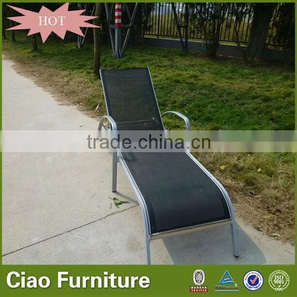 High Quality Hotel Furniture Adjustable Plastic Beach Sun Lounger photo-3