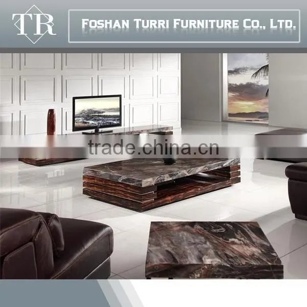 Modern Nature Marble Living Room Coffee Table Center Table photo-2
