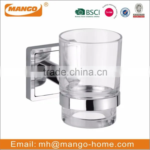 Wall mounted Metal Bathroom Tumbler Holder
