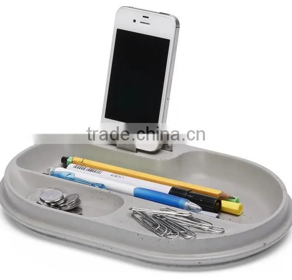 Multi-function Concrete Memo Holder With Pen Holder photo-2