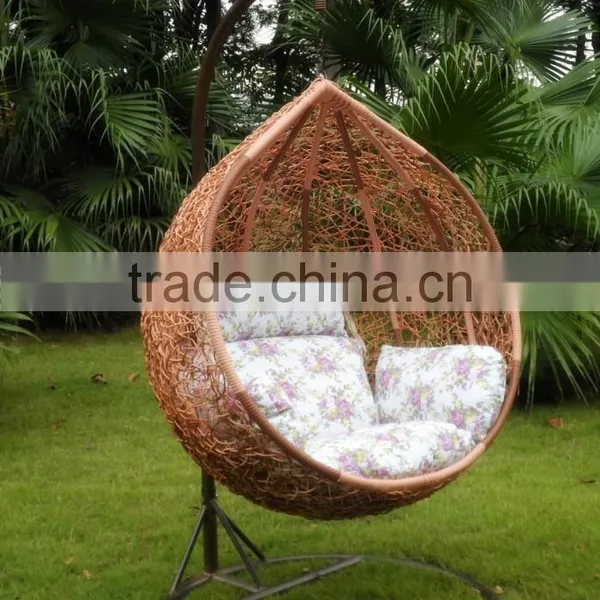 Trade Assurance Egg Shape Garden Swing Rattan Chair photo-4