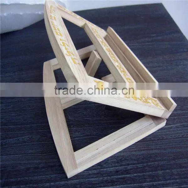 High-end Custom Wooden Wooden Mobile Rack Shelf photo-3