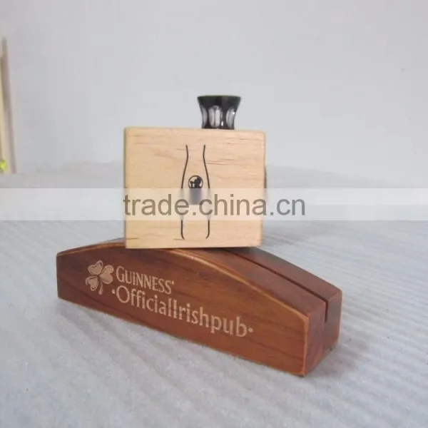 Custom Made Engraved Logo Wooden Card Holder,Business Card Holder photo-2