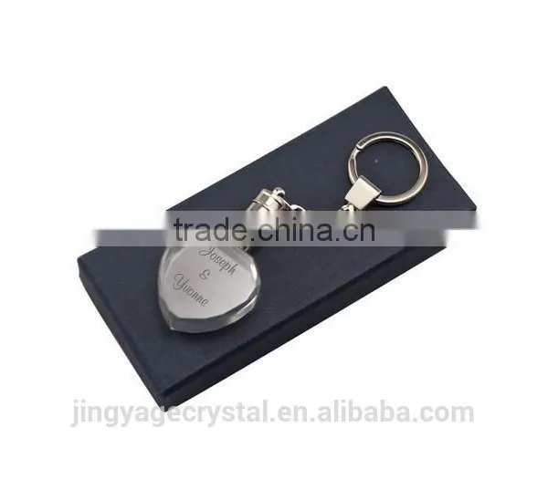 Heart Shape Laser Crystal Key Chain photo-2