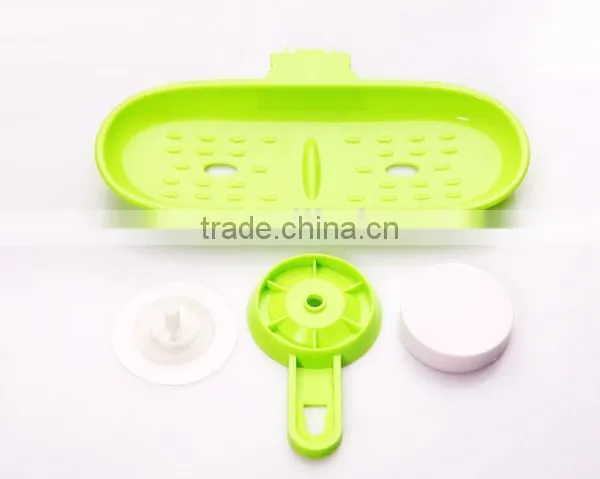 Vacuum Suction Cup Kitchen and Bathroom Plastic Shelf/holder/soap Frame photo-4