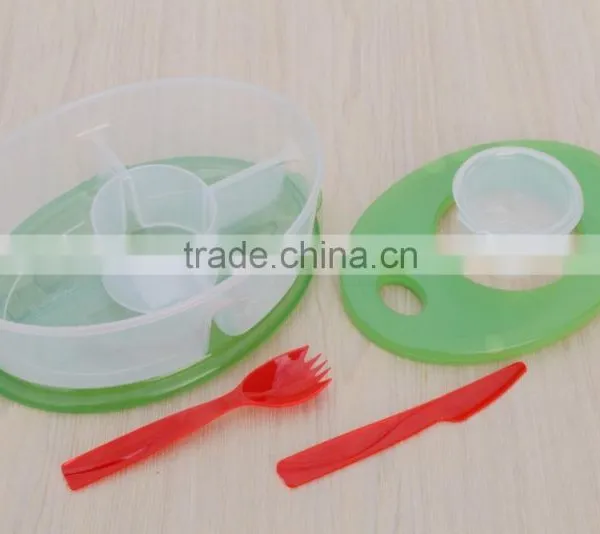 BPA Free Plastic Food Containers With Cooling Fork And Spoon photo-6