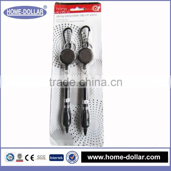 Top Quality Customized Promotion Plastic Extensible Ball Pen With Key Holder