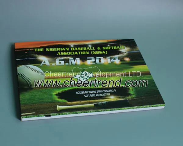 2017 Fashion Paper Business Card 7 Inches Lcd Video Brochure 210*148 mm Video Greeting Card With 1000 Mah photo-3