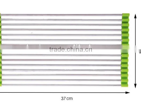 Wholesale Stainless Steel Kitchen Storage Rack Foldable Draining Rack photo-4