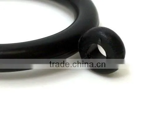 Window Plastic Curtain Rod Rings Inside Diameter 34mm & Inside Diameter 26mm With Eyelet Black Plastic photo-4