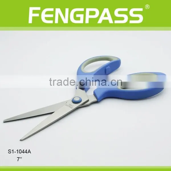 S1-1044A 7" 2Cr13 Stainless Steel Blade With PP+TPR Plastic Handle Plastic Scissor photo-4