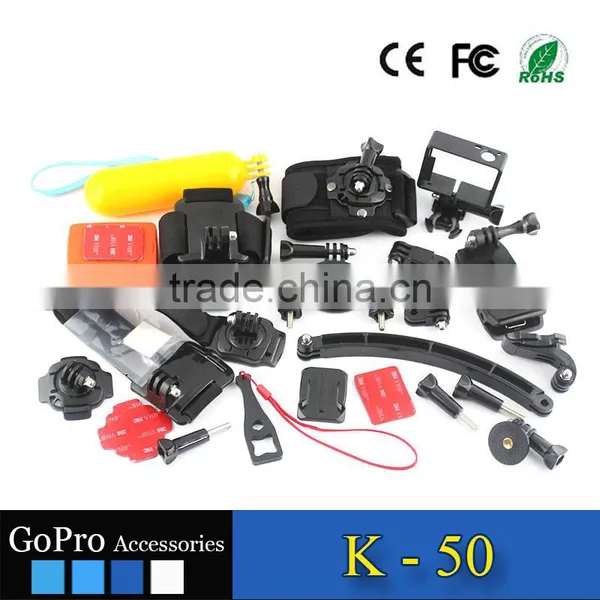 Wholesale Sets of Accessories Kits Used for Gopros Heros Cases Action Camera Kit Mount for Sports DV photo-2