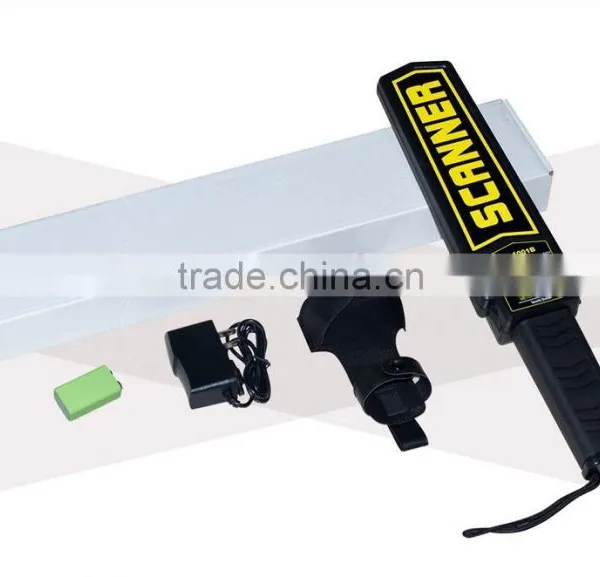 Super Body Scanner Hand Held Metal Detectors / Superwand Handy Detectors With Led Lights photo-3