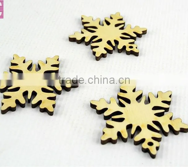 Wood Snow Slices for Christmas Tree Decoration photo-4