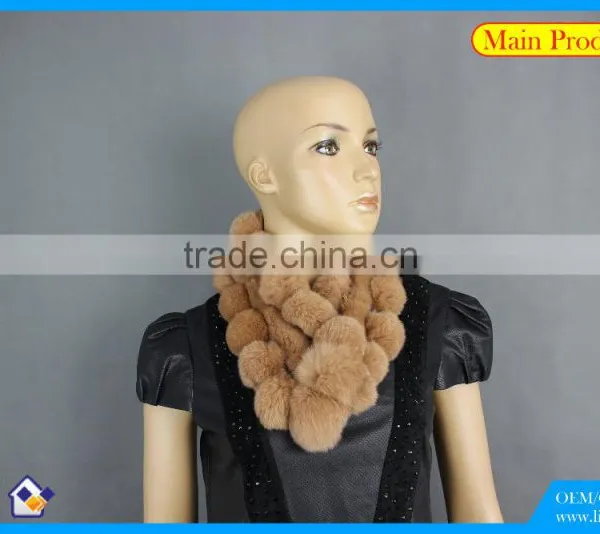 High Quality Knitted Rex-Rabbit Scarf photo-2
